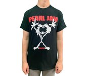 Pearl Jam Stickman Hombre Camiseta Negro Regular L