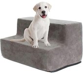 Escaleras para perros - Escaleras de 2 pisos Escalera de tiangunte para perros - Funda de terciopelo Taburete para mascotas y perros, escaleras int...