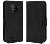 Compatible con Ulefone Armor 8 Cover Tarjetero desmontable ajustable Cierre magnético Estuche billetera de cuero Negro A