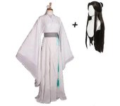 Anime Xie Lian Cosplay Disfraz Tian Guan Ci Fu Xielian Cosplay Disfraces Top Pelucas Halloween Prop Hombres Mujeres Blanco Han Fu Ropa Disfraz con ...