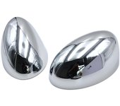 newmerun Tapa de visión trasera de 2 piezas Cubierta retrovisora autoadhesiva del lado del automóvil ABS para BMW MINI R50-One / Cooper 2001-2006 C...