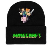 Juegos de Minecraft Gorro Impreso Gorro Gorro De Punto Niños Niños Niñas Tendencia Clásico Invierno Lana Cálido Gorra De Esquí Dar Vuelta Regalos A
