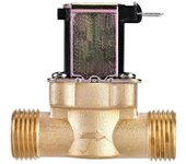 Interruptor de válvula de agua G3 / 4 pulgadas Válvula solenoide de latón Ac220v para calentador de agua