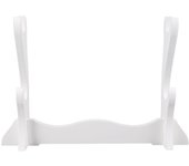 Soporte de espada Soporte de espada Soporte de pantalla de madera horizontal único Soporte de flauta Blanco 37X24.7X7CM