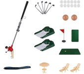 Mini juego de golf de interior, pequeño golfista divertido, mini golfista para niños y hombres de regalo, juego de mini golf divertido realista par...