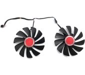 2PCS 95MM FDC10U12S9-C CF1010U12S Cooler Fan Reemplazar para AMD Radeon 580 590 RX580 RX590 Card Cooli BlackRed