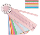 unbrand Cortador de bordes para manualidades de papel, Cortador de papel giratorio 12 en 1, Cortador de papel para manualidades, Máquina de corte m...