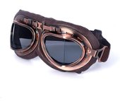 Gafas de motocicleta retro Casco vintage Gafas de sol Gafas de esquí de senderismo Lentes grises