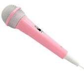 Micrófono para niños, micrófono para niños para cantar micrófono dinámico portátil Karaoke de mano micrófono con cable para niñas Rosa