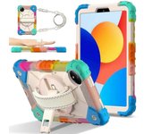 Funda de silicona para tableta híbrida para PC con color de contraste For Xiaomi Redmi Pad SE 8.7