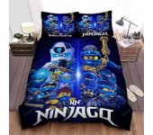 v5039 Sábanas Ninjago Elemental Master Jay Ninja Of Lightning Juego de Fundas Nórdicas Digitales Sábanas IU5039 240x260cm 94x102in