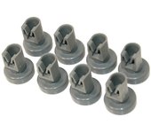 8 x lavavajillas Universal Upper Basket Wheels (compatible con Electrolux Zanussi Aeg Favorit Juno Privileg