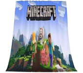 Manta de franela de Minecraft para decoración de dormitorio y ropa de cama -CT480jvrivjh491 40x30in 76x102cm