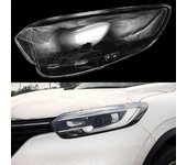 Exquisita pantalla de lámparaCubierta de faro delantero de coche para Renault Kadjar 2016 2017 2018 Faros Pantallas transparentes Pantalla de lámpa...