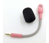 Starice Micrófonos desmontables para auriculares inalámbricos Razer Barracuda X con cubierta de espuma Rosa