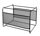 Marco de archivo de suspensión (39 x 28 x 24.8cm), Organizador de marco de archivo de suspensión de metal - Fácil de montar - Carpeta de archivos c...