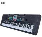 61 teclas multifunción digital música electrónica piano teclado juguete con micrófono