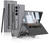 Para Samsung Galaxy Z Fold 6 Estuche de billetera, protector de pantalla incorporado, soporte para tarjetas, estuche plegable de cuero con soporte ...