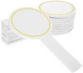 6pcs Tableros de mano Paletas de un solo lado Pizarras blancas de mano Pizarras blancas acolchadas