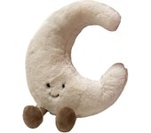 Juguetes de peluche en forma de sol, divertido diseño de sol y luna, juguetes de peluche para la decoración de la habitación, regalo para niños (luna)