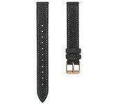 Para Garmin Lily 2 Muñequera de cuero de lino Correa de reloj ajustable Reemplazo de correa de reloj Negro