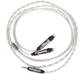 Cable de auriculares de actualización plateado para Sennheiser HD414 HD650 HD600 HD580 HD25 HD535 (36 núcleos)