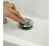 Lavabo emergente Lavabo ranurado por agua Lavabo de baño Push Click Clack Plug Pipe Fitting