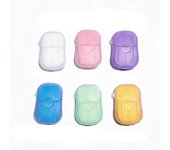 6 Cajas (120 hojas) Hojas de Papel Jabón Triturador Portátil Viaje Perfumado Baño Sli
