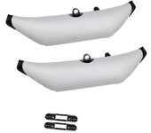 2 piezas Kayak Canoa de pie estabilizador estabilizador inflable flotante Estabilizador Boya flotante y 2 soporte de clip de paleta Montaje