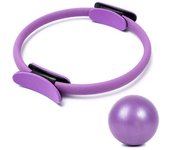 Juego de anillos de pilates, círculo mágico, mini pelota de pilates a prueba de explosiones, banda de alta resistencia elástica, yo Como se muestra