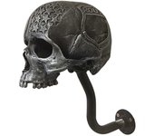 Soporte de casco de calavera de motocicleta Soporte de pared, Rack de casco de calavera / barba extraíble de usos múltiples, Soporte de casco de ar...