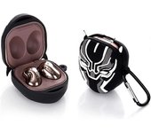 Wjiaer Estuche de carga de dibujos animados de silicona con ajuste de llavero diseñado para auriculares Galaxy Buds Live / Galaxy Buds Pro / Galaxy...