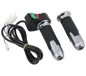 Palanca del acelerador 60V Interruptor de engranaje de 3 velocidades con bocina Pieza de modificación de bicicleta eléctrica para Harley Citycoco S...