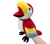 lindo pájaro títere de mano niños educativo muñeca de juguete jardín de infantes padreniño narración de cuentos loro muñeca de trapo buena Parrot