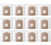 Paquete de 12 bolsas de polvo de vacío para DEEBOT OZMO T8 T8 Max T8 Series T8 Series T9 Series N8 Pro Plus N8 Pro Robot Aspirador Blanco