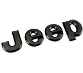 Negro mate Jeep 3d Badge Stick On para la parrilla delantera Insignia del capó Emblema del capó o portón trasero trasero