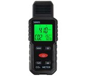 Medidor de CO2 3 en 1 Monitor de calidad del aire Monitor de CO2 portátil 5000Ppm Medición de dióxido de carbono / De BlackRed