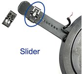 Deslizador de hebilla de las cubiertas laterales de los auriculares de 2 piezas para piezas de repuesto de Logitech G Pro X