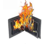 Magic Wallet Fire Wallet Stage Magic Props Juguetes Juegos de mesa