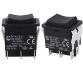 HY12-9-3 Pequeño Industrial On Off Safe Arc Single Pole Rocker Switch Botón Pulsador 2PCS