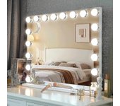 Espejo de maquillaje de vanidad LED Hollywood Espejo de maquillaje Led Hollywood Espejo de luz Bombillas LED regulables (bombilla 14 luces
