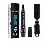Barba Filler Pencil Black Brown Beard Enhancer Men Beard Bigote Care Dye Hair Pencil Beard marrón