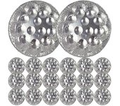20pcs Caracoles Platos para hornear Caracoles Bandejas de papel de estaño Bandejas de servir caracoles Tinfoil Sartenes para caracoles