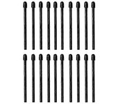 (Paquete de 20) Puntas / puntas de marcador para 2 puntas / puntas suaves de reemplazo de lápiz óptico Negro