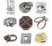 Intelligent Iq Test Lock Brain Tester Alloy Metal Puzzles Games Kids Adults Intelligent Toys For Child Talent Educational Toy E