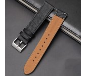 Correa de 20 mm para Omega x Swatch Bioceramic Moonswatch Correa de reloj de cuero Línea Negra