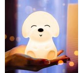 Luz nocturna para niños, lámparas nocturnas de silicona, lámpara LED recargable USB Perro