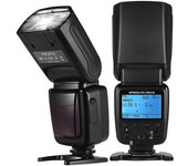 Pantalla LCD Speedlite GN33 de luz de flash de cámara inalámbrica universal para cámaras DSLR