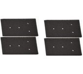 Filtro de secadora INF Paquete de 4 Whirlpool 481010716911 Negro