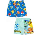 Vanilla Underground Pokemon Boys Multi-Pack de 2 Bañadores Azules Personajes Azul 9-10 Years
